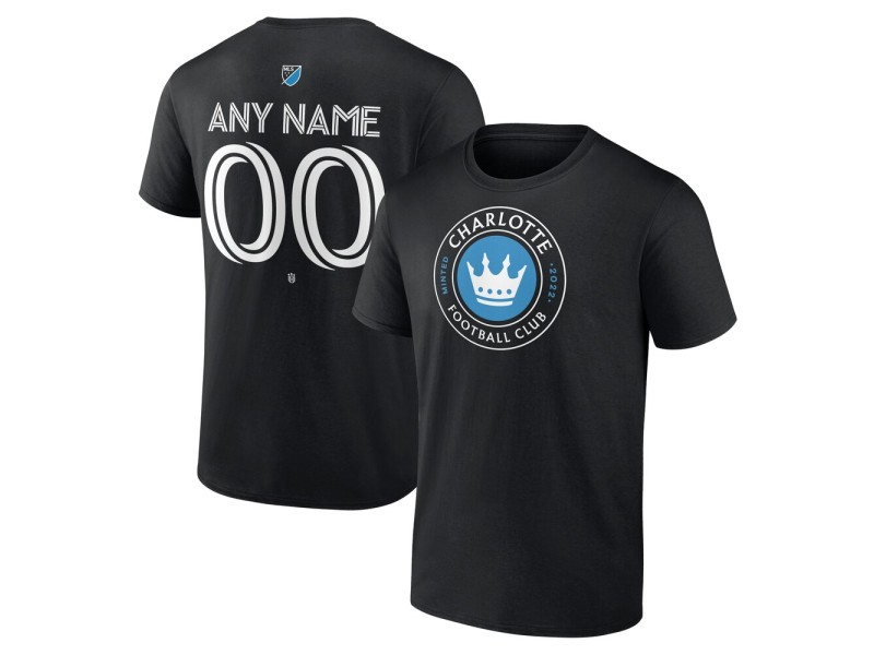 Youth Charlotte FC Custom Team Authentic T-Shirt - Black