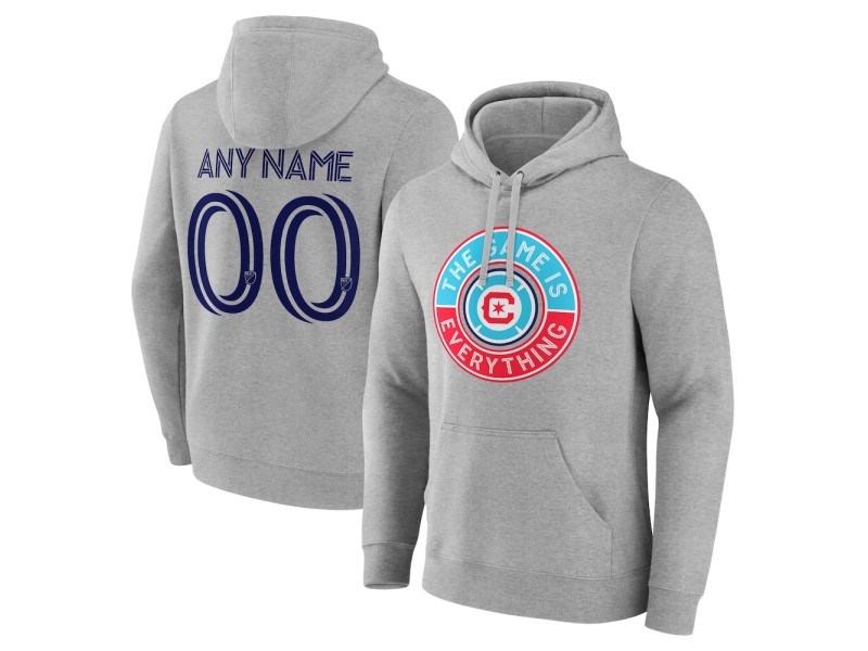 Men's Chicago Fire The Game Is Everything Custom Pullover Hoodie - Gray