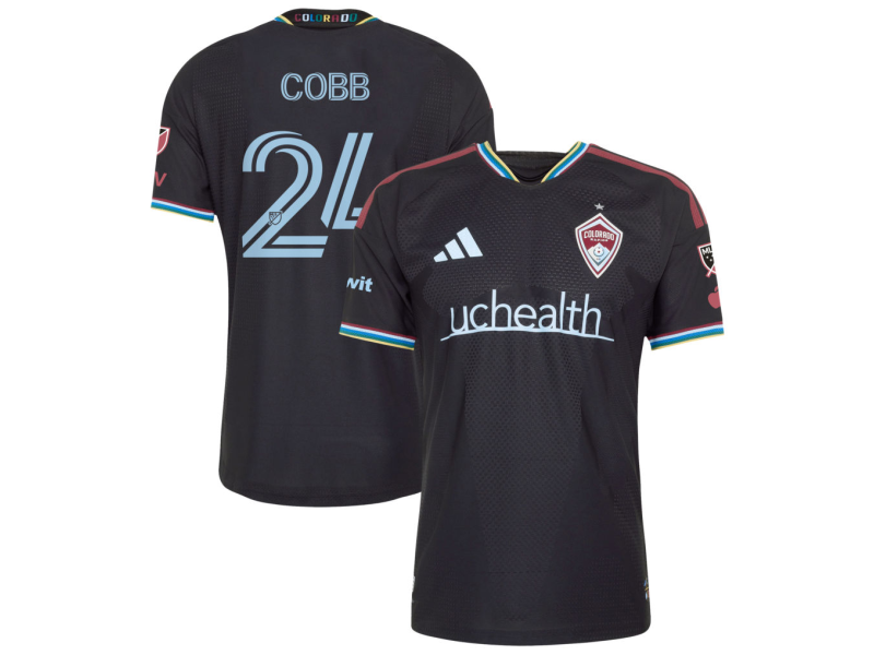 Noah Cobb Colorado Rapids 2026 Colorful Colorado Player Version Jersey - Black With Patch