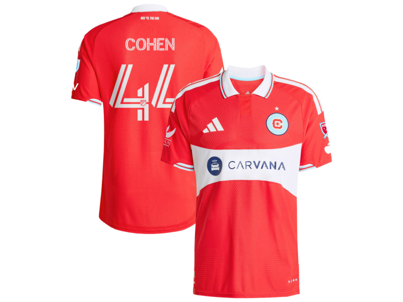 Josh Cohen Chicago Fire 2026 Forever Red Player Version Jersey - Red With Patch