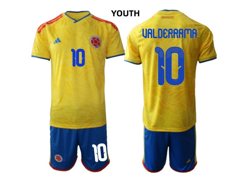 Youth UAL DERRAMA Colombia 2026 World Cup Home Fan Jersey - Yellow