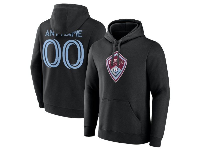 Youth Colorado Rapids Custom Pullover Hoodie - Black