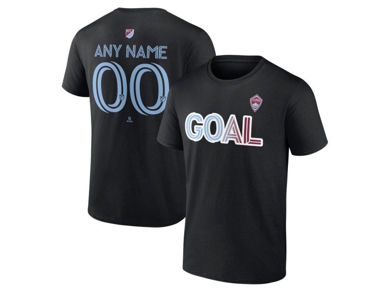Youth Colorado Rapids Goal Custom T-Shirt - Black