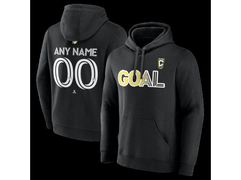 Men's Columbus Crew Goal Custom Pullover Hoodie - Black