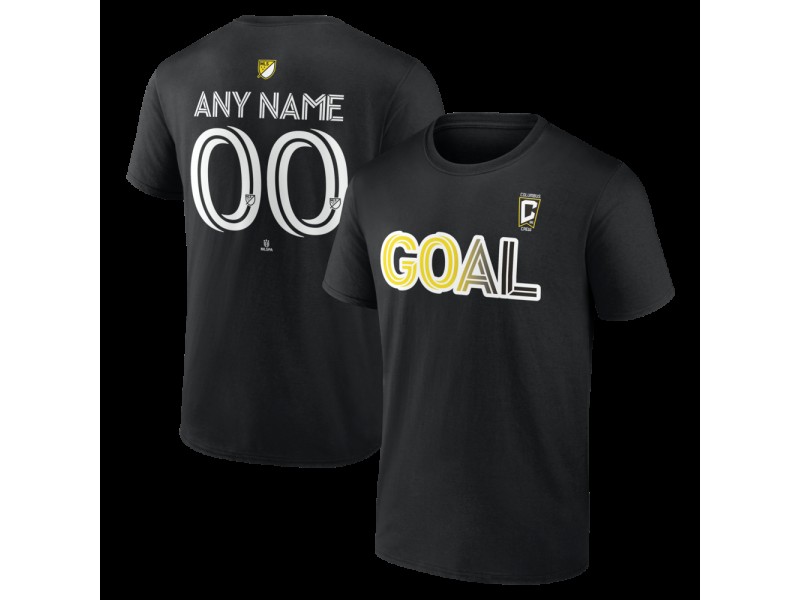Youth Columbus Crew Goal Custom T-Shirt - Black