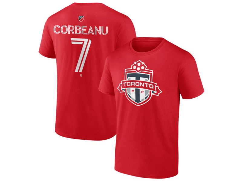 Men's Toronto FC #7 Theo Corbeanu Team Authentic T-Shirt - Red