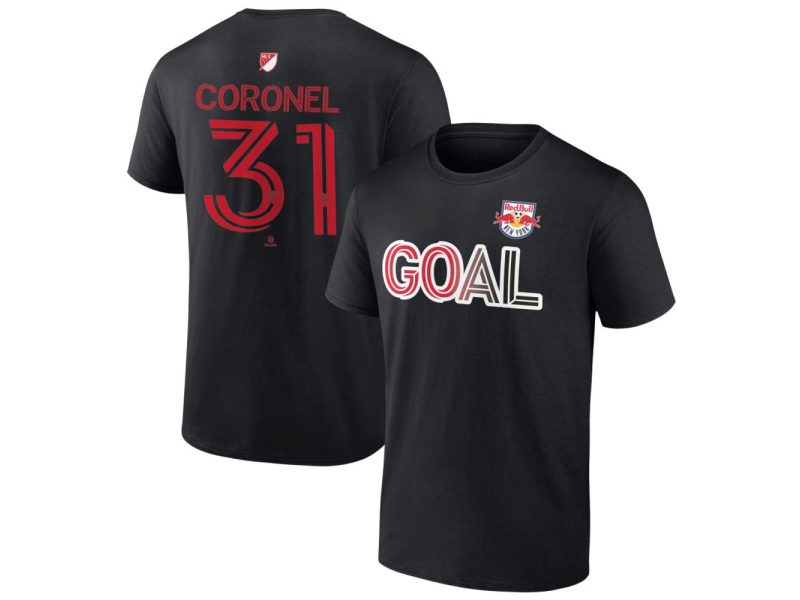 Youth New York Red Bulls Goal #31 Carlos Coronel T-Shirt - Black