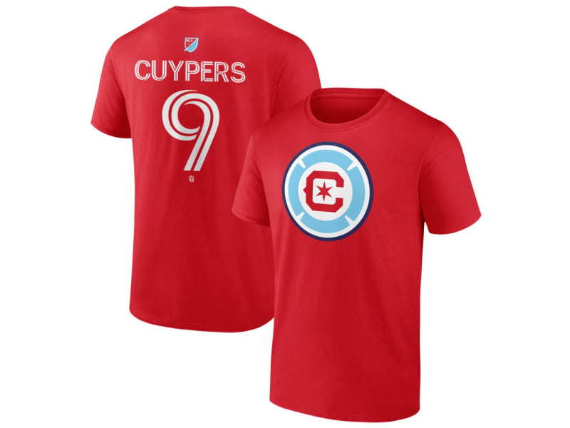 Youth Chicago Fire Authentic Stack #9 Hugo Cuypers T-Shirt - Red