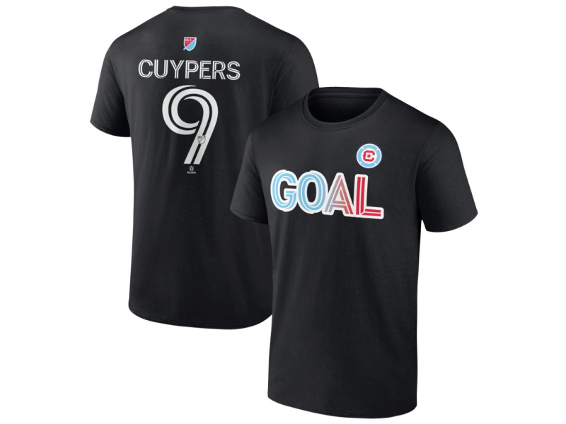 Men's Chicago Fire Goal #9 Hugo Cuypers T-Shirt - Black