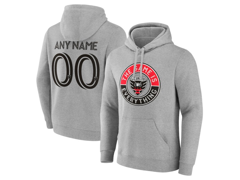 Men's D.C. United The Game Is Everything Custom Pullover Hoodie - Gray