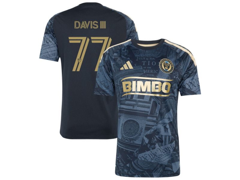 Eddy Davis III Philadelphia Union 2026 1776 Edition Fan Version Jersey - Navy