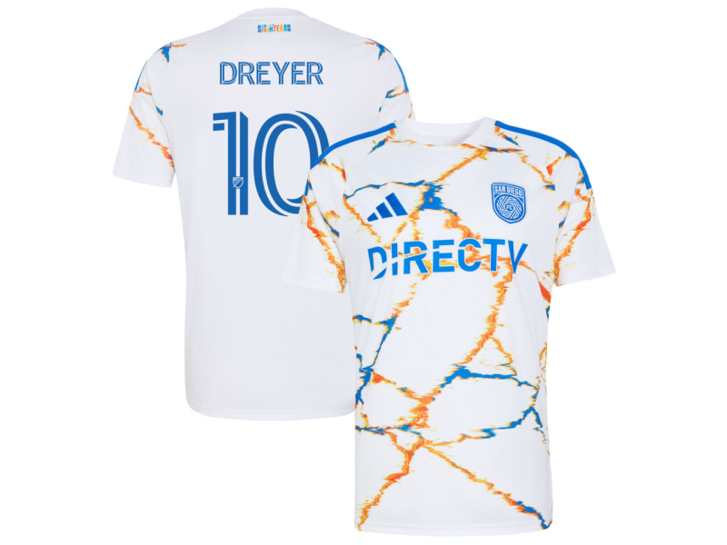 Anders Dreyer San Diego FC 2026 Unprecedented Unity Edition Fan Version Jersey - White
