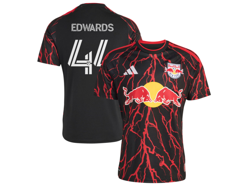 Raheem Edwards New York Red Bulls 2026 The Rooted Edition Fan Version Jersey - Black