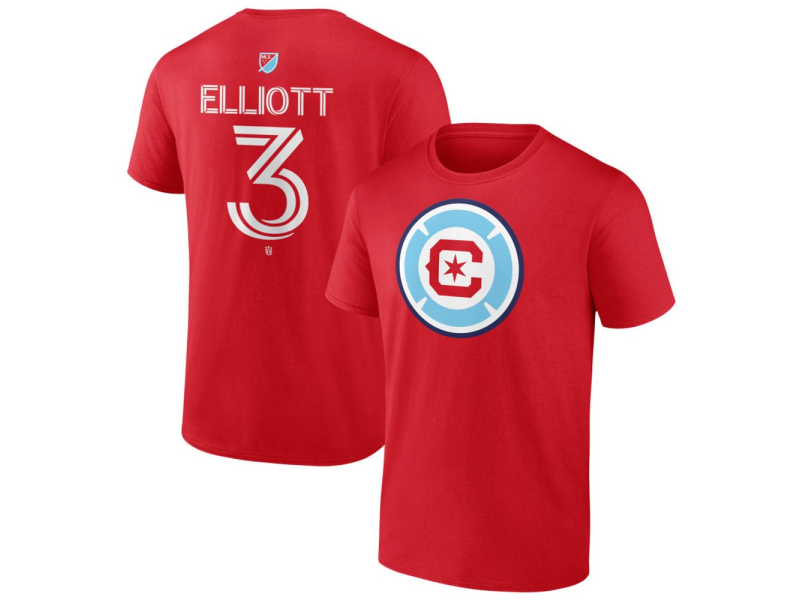 Youth Chicago Fire Authentic Stack #3 Jack Elliott T-Shirt - Red