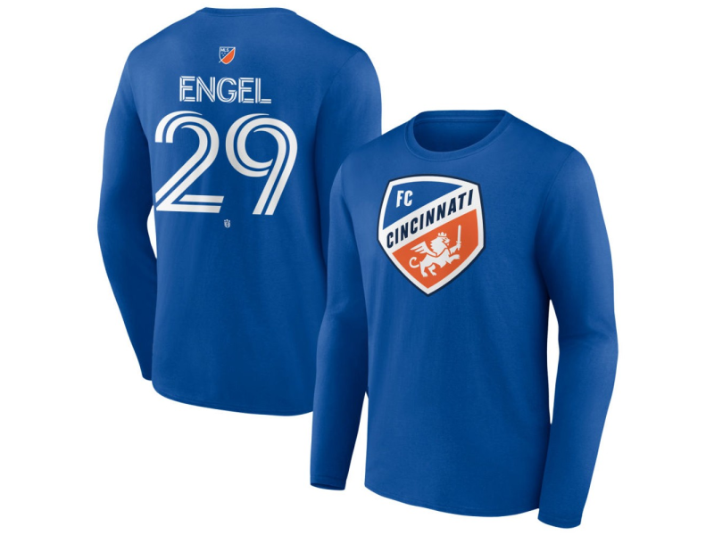 Youth FC Cincinnati #29 Lukas Engel Team Authentic Long Sleeve T-Shirt - Royal