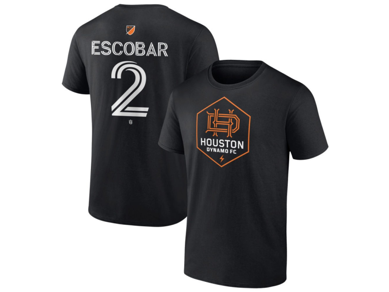 Men's Houston Dynamo FC Authentic Stack #2 Franco Escobar T-Shirt - Black