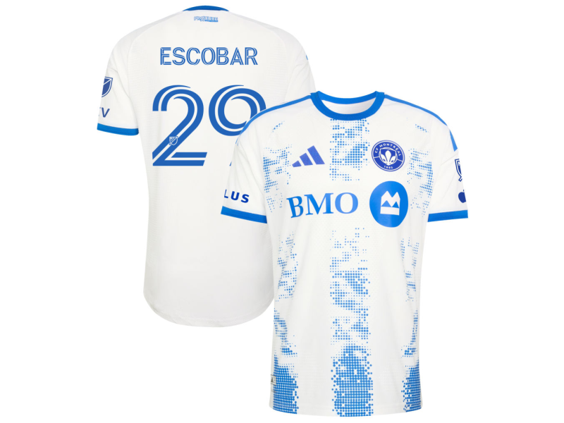 Olger Escobar CF Montreal 2026 The Procure Player Version Jersey - White With Patch