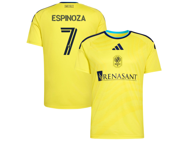 Cristian Espinoza Nashville SC 2026 The Reverb Edition Fan Version Jersey - Yellow