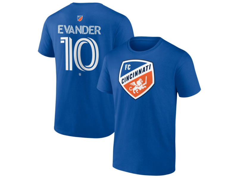Youth FC Cincinnati #10 Evander Team Authentic T-Shirt - Royal