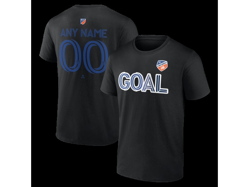 Youth FC Cincinnati Goal Custom T-Shirt - Black