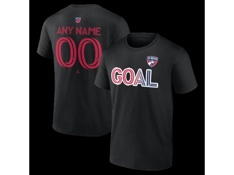 Men's FC Dallas Goal Custom T-Shirt - Black