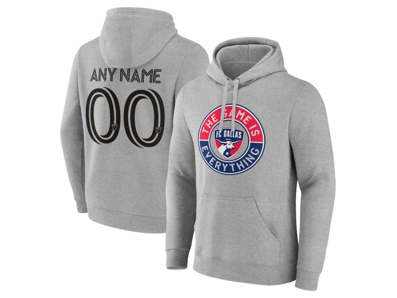 Men's FC Dallas The Game Is Everything Custom Pullover Hoodie - Gray