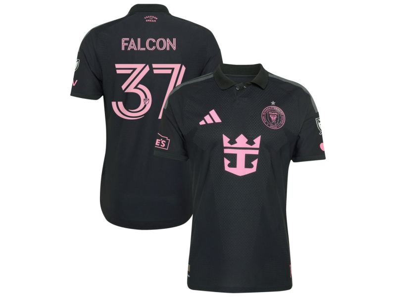 Maximiliano Falcon Inter Miami CF 2026 Presagio Player Version Jersey - Black With Patch