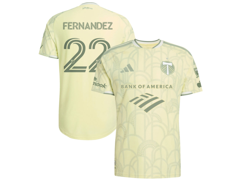 Omir Fernandez Portland Timbers 2026 Civic Stadium Edition Player Version Jersey - Yellow With Patch