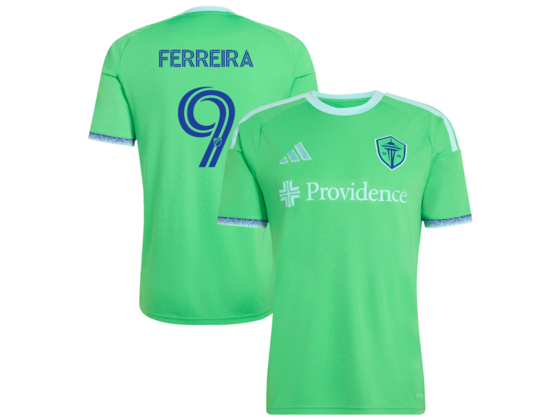 Jesus Ferreira Seattle Sounders FC 2026 The Evergreen State Edition Fan Version Jersey - Rave Green