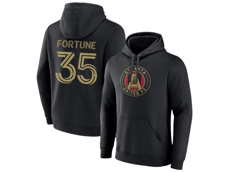 Men's Atlanta United FC #35 Ajani Fortune Pullover Hoodie - Black