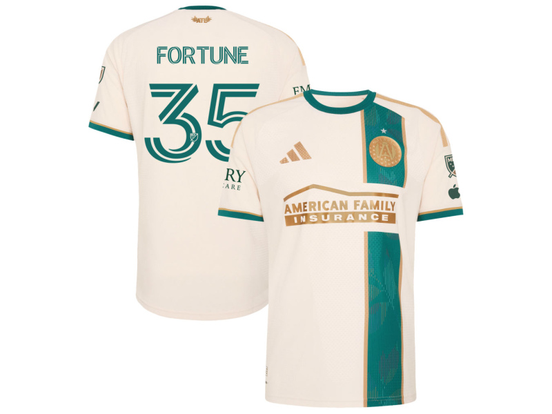 Ajani Fortune Atlanta United FC 2026 Spirit Of '96 Player Version Jersey - Tan With Patch