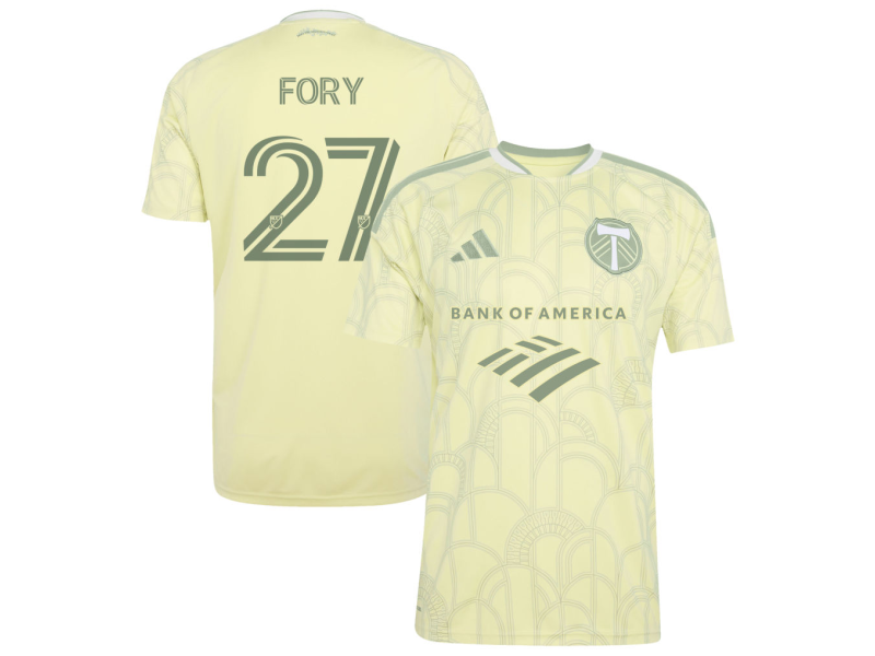 Jimer Fory Portland Timbers 2026 Civic Stadium Edition Fan Version Jersey - Yellow