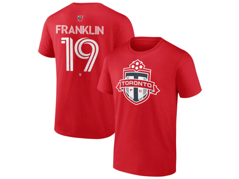 Men's Toronto FC #19 Kobe Franklin Team Authentic T-Shirt - Red