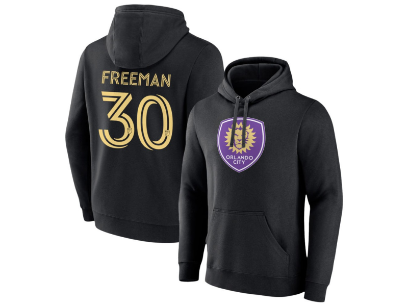 Men's Orlando City SC #30 Alex Freeman Pullover Hoodie - Black