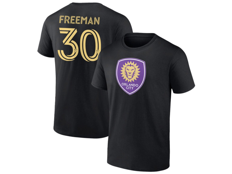 Men's Orlando City SC #30 Alex Freeman T-Shirt - Black