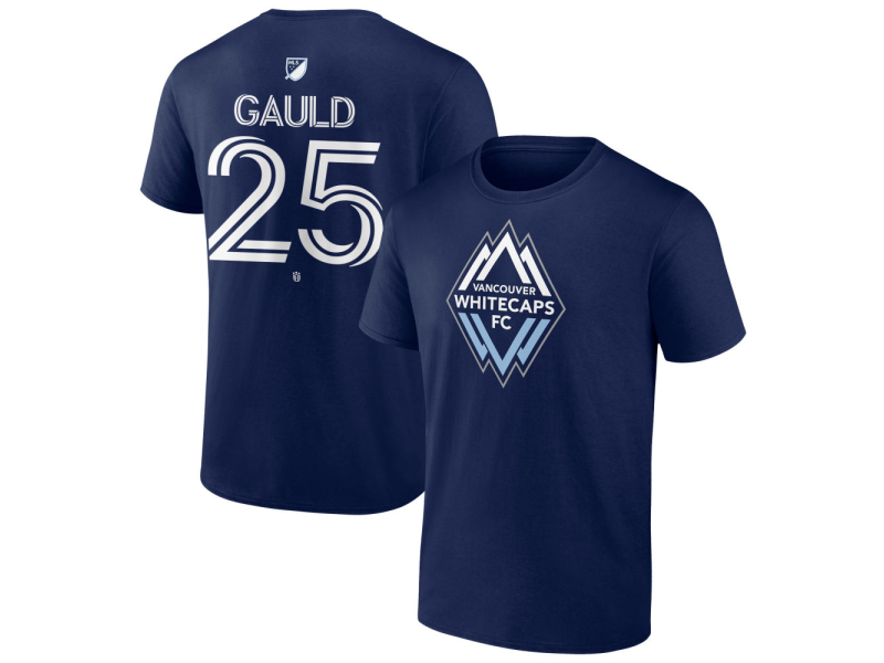 Men's Vancouver Whitecaps FC #25 Ryan Gauld Team Authentic T-Shirt - Navy