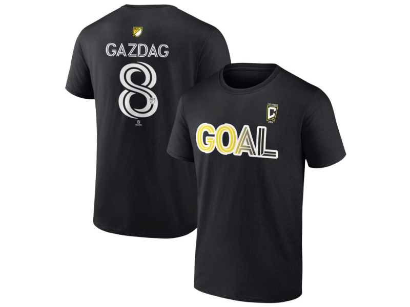 Men's Columbus Crew Goal #8 Daniel Gazdag T-Shirt - Black