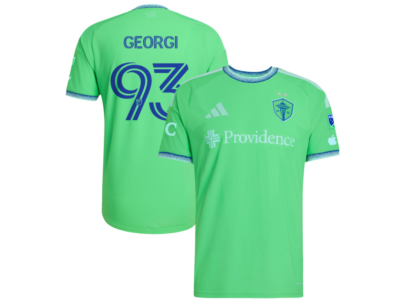 Minoungou Georgi Seattle Sounders FC 2026 The Evergreen State Edition Player Version Jersey - Rave Green With Patch