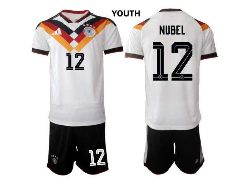 Youth NUBEL Germany 2026 World Cup Home Fan Jersey - White