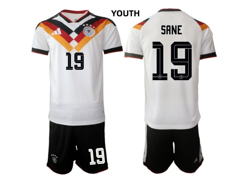 Youth SANE Germany 2026 World Cup Home Fan Jersey - White