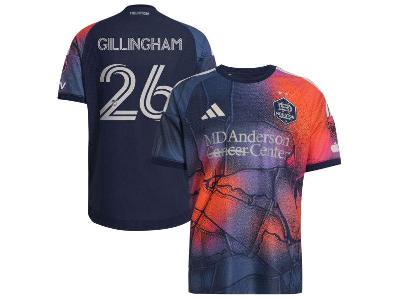 Blake Gillingham Houston Dynamo FC 2026 Mission Control Player Version Jersey - Blue With Patch