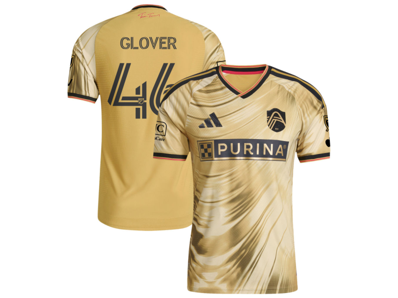 Caden Glover St. Louis CITY SC 2026 The Tina Turner Edition Player Version Jersey - Yellow With Patch
