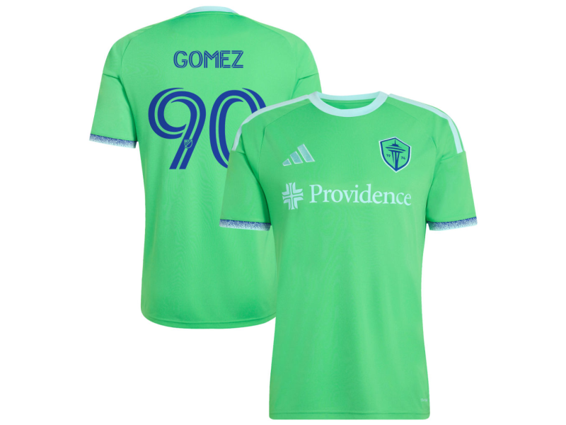 Sebastian Gomez Seattle Sounders FC 2026 The Evergreen State Edition Fan Version Jersey - Rave Green