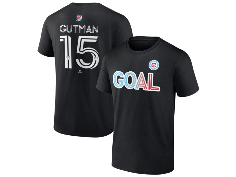 Youth Chicago Fire Goal #15 Andrew Gutman T-Shirt - Black