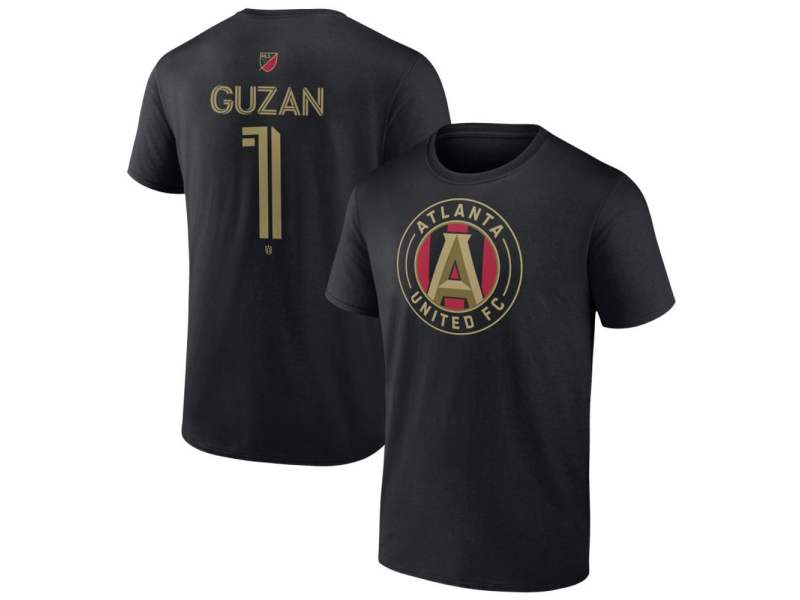Men's Atlanta United FC #1 Brad Guzan Team Authentic T-Shirt - Black