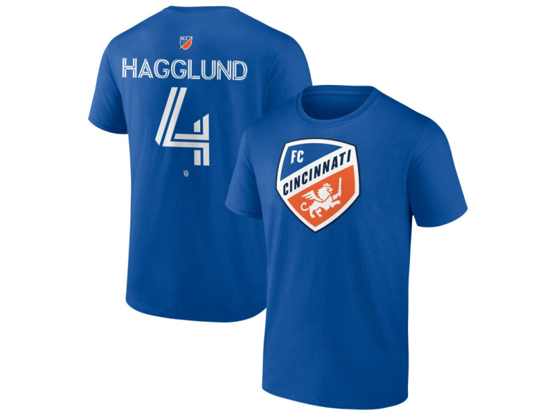 Men's FC Cincinnati #4 Nick Hagglund Team Authentic T-Shirt - Royal