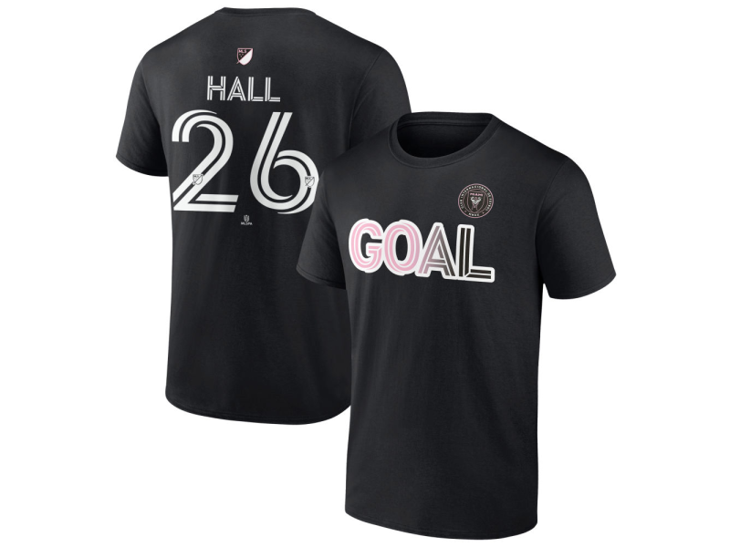 Men's Inter Miami CF Goal #26 Tyler Hall T-Shirt - Black