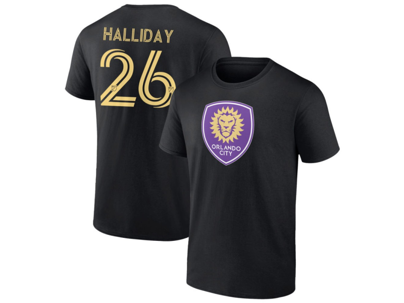 Men's Orlando City SC #26 Michael Halliday T-Shirt - Black
