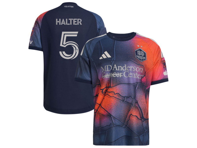 Lucas Halter Houston Dynamo FC 2026 Mission Control Player Version Jersey - Blue With Patch