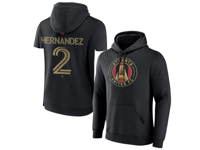 Youth Atlanta United FC #2 Ronald Hernandez Team Authentic Pullover Hoodie - Black